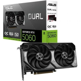 Asus Tarjeta Gráfica Dual GeForce RTX 5060 OC 8GB GDDR7 DUAL-RTX5060-O8G Precio: 334.50000001. SKU: B15B4TEYQS