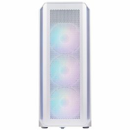 XPG VALOR AIR PLUS Caja PC Midi Tower Blanco con Ventana Lateral, Filtro Anti-Polvo y 4 Ventiladores 120mm, compatible ATX USB 3.2