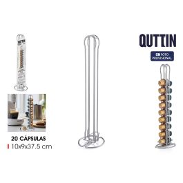 Quttin - Soporte Cromado para 20 Cápsulas de Café - Diseño Elegante y Funcional para Cocina y Oficina (12 Unidades) Precio: 27.95000054. SKU: B19DJBF3GF
