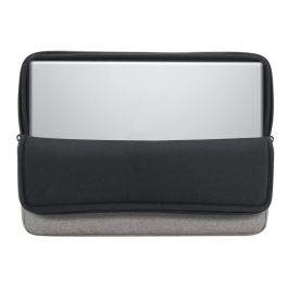 RIVACASE 7705 - Funda para portátil Riva NB Sleeve Suzuka de 15.6 pulgadas, color gris