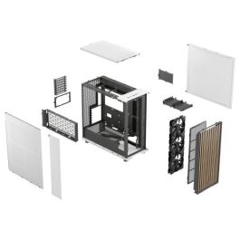 Fractal Design FD-C-NOR1X-03 FRA7340172706557 Caja para PC North XL Chalk White E-ATX, Diseño elegante en madera y aleación Fractal Design FD-C-NOR1X-03 FRA7340172706557 Caja para PC North XL Chalk White E-ATX, Diseño elegante en madera y aleación