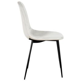 Home Deco Factory Silla Giulia Terciopelo Gris Claro Colección Lounge