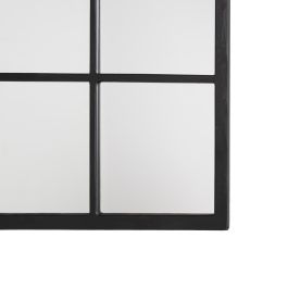 Espejo Negro Madera Decoración 90 X 3 X 120 cm