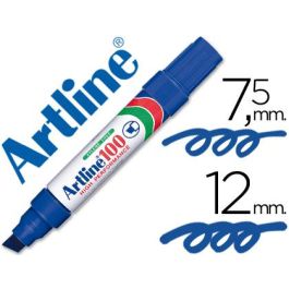 Rotulador Artline Marcador Permanente 100 Azul Punta Biselada 6 unidades Precio: 24.8050003509. SKU: B1JJXDGPZE