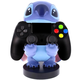 Cable Guy EXQUISITE GAMING Soporte Figura Stitch Disney 21cm para Mandos y Móviles