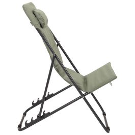 Home Deco Factory Tumbona Plegable Verde Caqui 55x81 cm h.84,5-89-94 cm