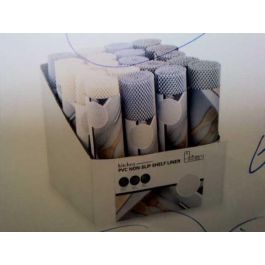 DKD Home Decor Protector PVC para Cajones y Nevera 150x30 cm Colores Surtidos (Transparente, Gris, Beige) 24 Unidades
