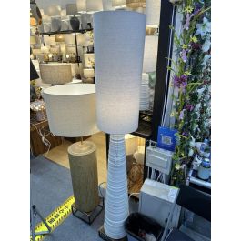 Lampara Pie Moderno DKD Home Decor Blanco 30 x 177 x 30 cm