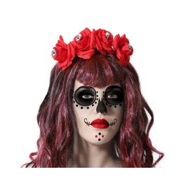 Diadema Catrina Rojo Mujer Adulto