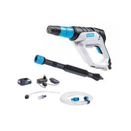 GLORIA MultiJet 18V Limpiadora a Presión Multifunción 2.5-25 bar con Boquilla 4 en 1, Compatible BOSCH 18V, Batería 2.5Ah y Cargador