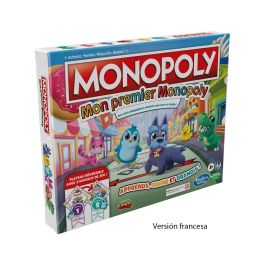 Hasbro B7404 Mi Primer Monopoly Juego de Mesa en Francés con Tablero Reversible y 2 Niveles de Juego para +4 Años