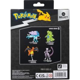 BANDAI BAN3701405825614 Figura de Acción Coleccionable Pokémon Mewtwo 12 cm, ultra articulada y muy detallada.