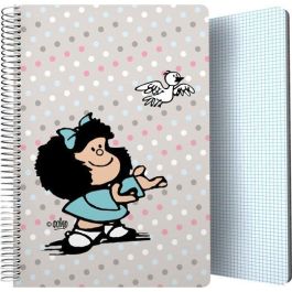 Grafoplás Cuaderno Espiral Folio 80H 4x4 mm 90 gr Tapa Pp Mafalda Bird Precio: 4.88999962. SKU: B1F93FFCM2