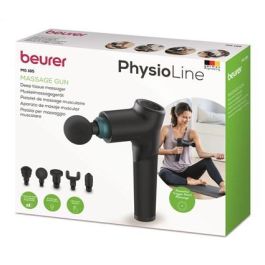 Beurer MG-185 Pistola de Masaje Muscular, 9 Niveles de Intensidad, 3000 Impulsos/Minuto, Mango Ergonómico, 5 Accesorios, Incluye Maletín