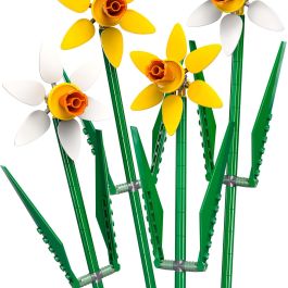 LEGO Narcisos Flores 40747 Set de Construcción con 4 Narcisos en Tonos Pastel para Niños y Adultos