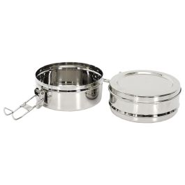 Cook Concept Fiambrera 2 Pisos Acero Inoxidable 400ml C/u 14x13.4x9.5cm