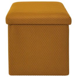 Caja-Puf Plegable Atom Mostaza Home Deco Factory Caja-Puf Plegable Atom Mostaza Home Deco Factory