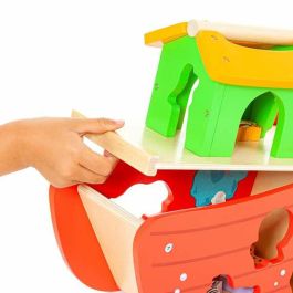 Molto Arca de Noé de madera con 17 piezas, ideal para niños a partir de 3 años Molto Arca de Noé de madera con 17 piezas, ideal para niños a partir de 3 años