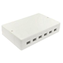 Lanview Caja de Superficie 6/12 Puertos para Conectores RJ45 Keystone Jack Panel de Parcheo para Redes Lanview Caja de Superficie 6/12 Puertos para Conectores RJ45 Keystone Jack Panel de Parcheo para Redes