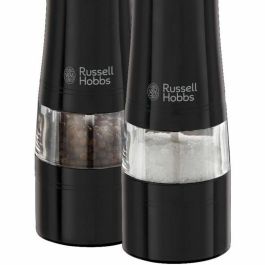 Russell Hobbs 28010-56/RH Juego Molinillo Sal y Pimienta Eléctrico – Molienda Fina/Gruesa, Luz LED – Negro