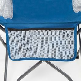 Silla de Camping Plegable Aktive Azul 48 x 86 x 50 cm (2 Unidades)