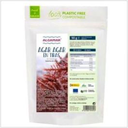ALGAMAR Alga Agar Agar en Tiras 50g – Gelatina Marina 100% Vegetal, Sabor Neutro, Sin Gluten, para Postres y Platos Salados Precio: 5.5. SKU: B1F5EATVQC