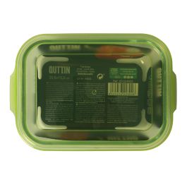 Fiambrera rectangular con tapa verde 20.5 x 15.3 cm Quttin (6 Unidades) Fiambrera rectangular con tapa verde 20.5 x 15.3 cm Quttin (6 Unidades)