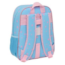 Safta Mochila Infantil Adaptable a Carro Stitch "Happy" 26x34x11 cm