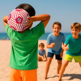 Balón de Fútbol Playa Atlético Madrid Talla 5 (12 Unidades)