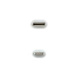 Cable de Datos/Carga con USB NANOCABLE 10.10.0600 50 cm Blanco (1 unidad)
