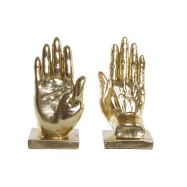 Sujetalibros Moderno DKD Home Decor Dorado 10 x 22 x 24 cm Set de 2 Sujetalibros Moderno DKD Home Decor Dorado 10 x 22 x 24 cm Set de 2