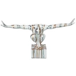 Figura Decorativa Home ESPRIT Blanco Dorado Plateado Hombre 49 x 16 x 33 cm Precio: 56.2649999032. SKU: B1BEBGNJ57