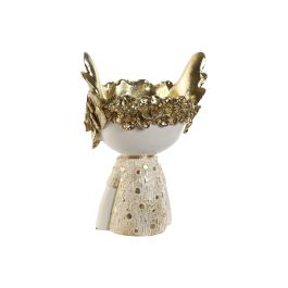 Figura Moderno DKD Home Decor Blanco Dorado 14 x 25 x 18 cm