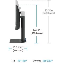 BenQ SW242Q Monitor para Fotógrafos 24.1" IPS 2K 2560x1600, 99% Adobe RGB, 98% P3, USB-C 90W, Calibración Hardware, Ref. 9H.LLVLA.TBE