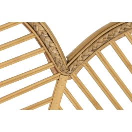 DKD Home Decor Cabecero Cama Tropical de Bambú y Ratán Marrón con Acabado Natural para Cama de 180 cm, 190x81 cm