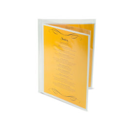 Q-connect Funda Portadocumentos Folio Doble PVC Transparente 180 Micras 330x470mm