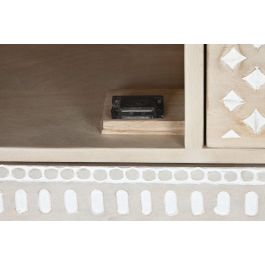 DKD Home Decor Buffet Boho Blanco Natural Mango 42 x 75 x 115 cm