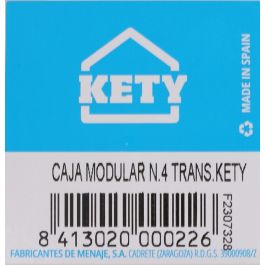 Kety Caja Ordenacion Modular 22.5 cm x 15.5 cm x 5.3 cm K (12 Unidades)