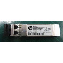 Hewlett Packard Enterprise 16Gb Fibre Channel SFP+ transceiver, multi-mode fiber, 850nm wavelength, 100m range, supports 4.25-14.025 Gbps data rates. Precio: 186.79000021. SKU: B1AQXYQAKV