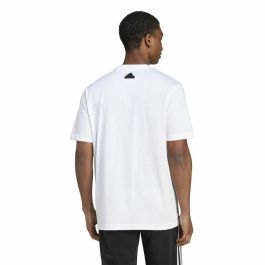 Camiseta de Manga Corta Hombre Adidas House Of Tiro Summer Linear Graphic Blanco