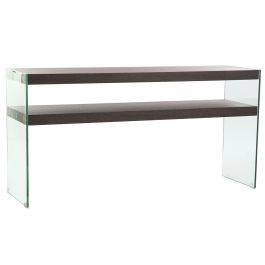 Consola DKD Home Decor Marrón Transparente Cristal Nogal Madera MDF 160 x 45 x 80 cm Precio: 292.58999957. SKU: B17WRYWJXY