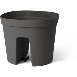 Maceta balaustrada - GARDEN ID Smile - Anth. 30 cm - Se adapta a todas las barandillas - Reserva de agua - reciclada y 100% reciclable Maceta balaustrada - GARDEN ID Smile - Anth. 30 cm - Se adapta a todas las barandillas - Reserva de agua - reciclada y 100% reciclable
