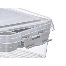 Kipit Caja Multiuso de Plástico Surtidos Colores 26x11x25 cm (12 Unidades)