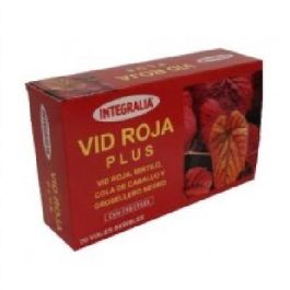 INTEGRALIA Vid Roja Plus Viales, Circulación Venosa con Cola de Caballo, Grosellero Negro y Mirtilo, 20 Viales Precio: 19.5000003. SKU: B18FMV85G8