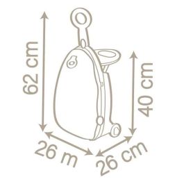 Smoby Trolley Baby Nurse 3 en 1 Maleta, Trona y Cuna para Muñecas hasta 42 cm. 62x25,5x25,5 cm