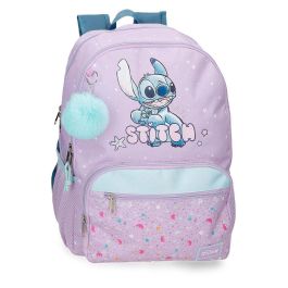JOUMMA BAGS Mochila Lovely Stitch Disney 44cm con Porta Tablet y Bolsillos Laterales