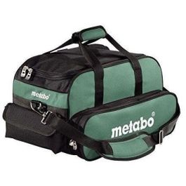 Metabo Bolsa de herramientas grande con 5 compartimentos y velcro para 3 baterías, 1 cargador y accesorios