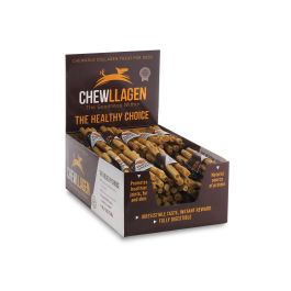 Chewllagen Rolls de Colágeno para Perros Mini 12.5 cm, Pollo, para Articulaciones y Digestión, Display 40 Packs (200 Unidades)
