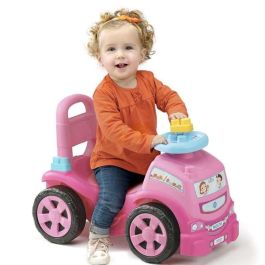 Molto Correpasillos Camión Rosa con 10 Blocks Incluidos, de 89 cm de Largo, Fabricado en Plástico, Recomendado para Niños a Partir de 18 Meses