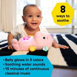 Baby Einstein BAB0074451998858 Luz de noche caballito de mar rosa para bebé, musical, luminoso, ruido blanco, clip para chupete